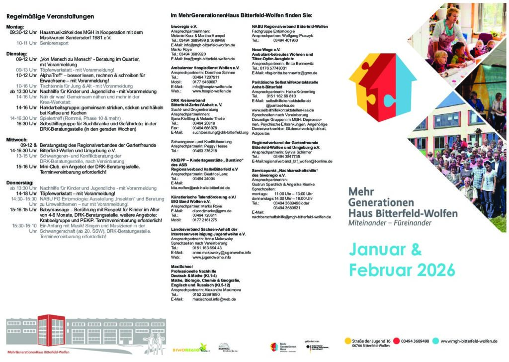 MGH Veranstaltungsplan Januar & Februar 2026